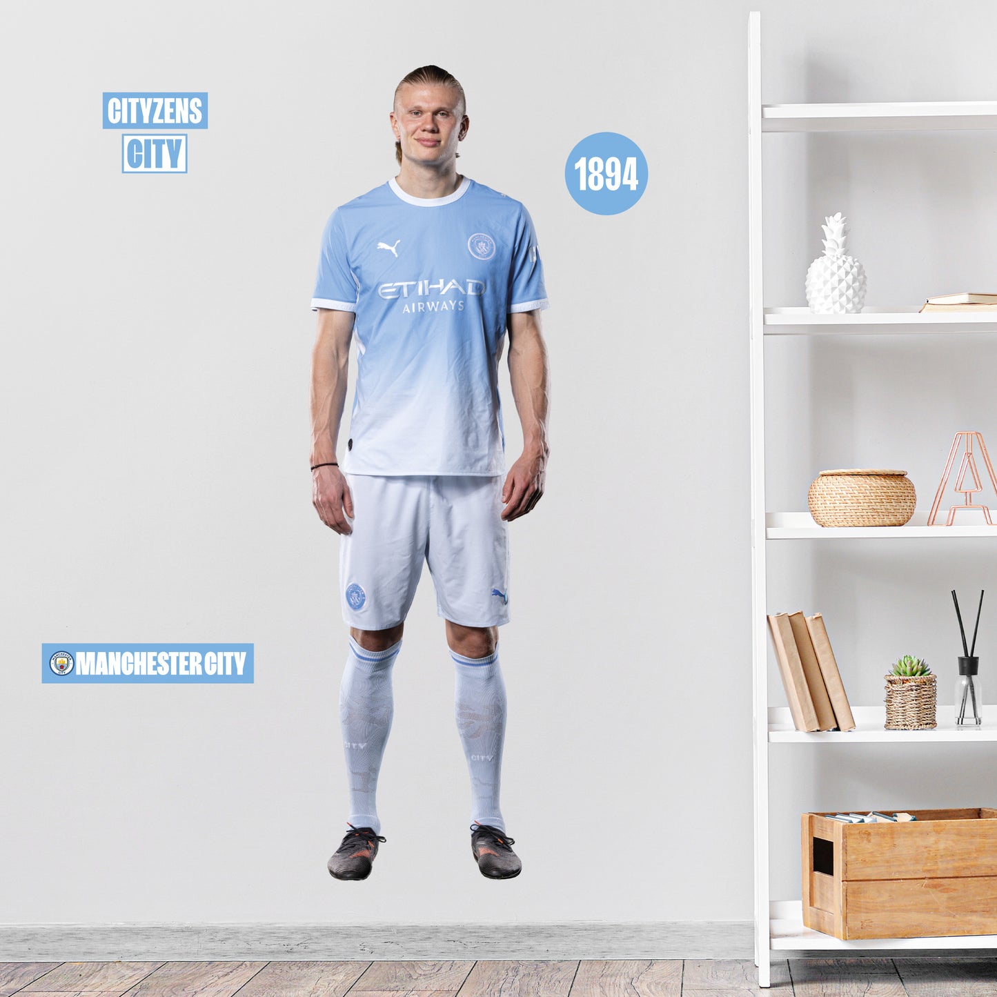 Manchester City FC - Erling Haaland 26/27 Player Wall Sticker