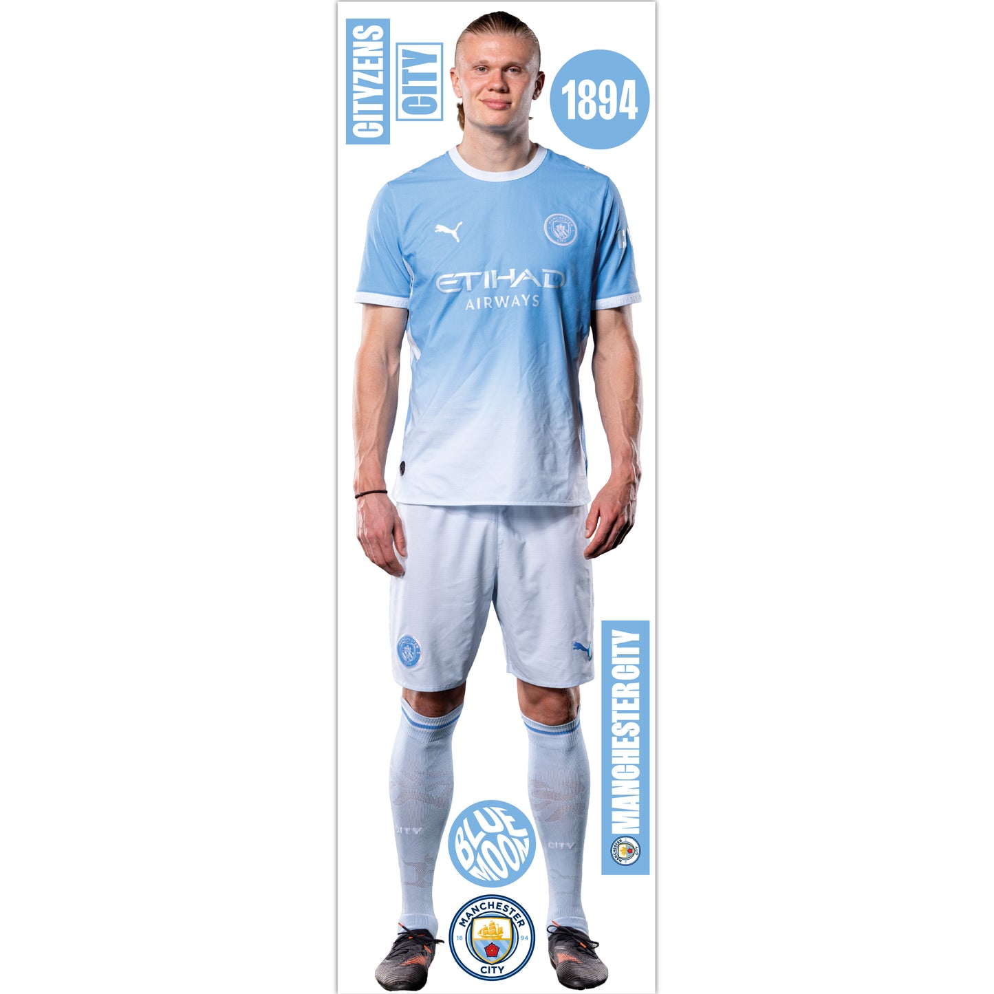 Manchester City FC - Erling Haaland 26/27 Player Wall Sticker