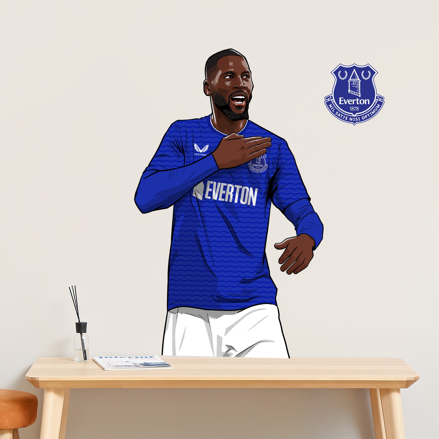 Everton Football Club - Beto 25/26 Illustration Wall Sticker