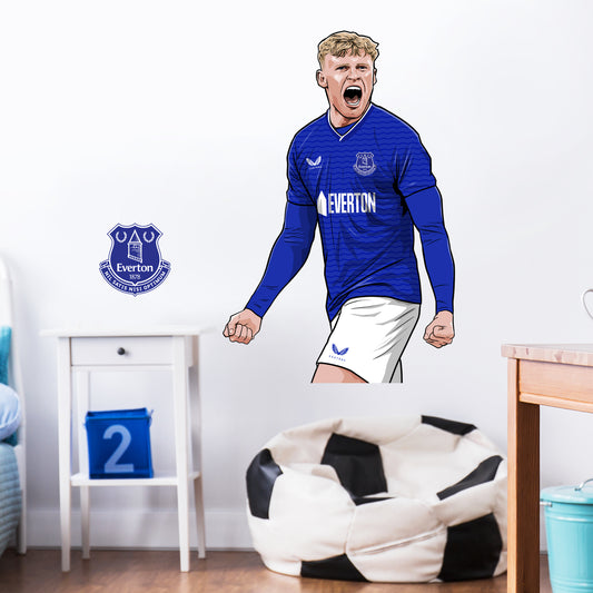 Everton Football Club - Branthwaite 25/26 Illustration Wall Sticker