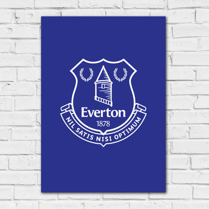 Everton FC Poster - Everton Crest Print Design Wall Art