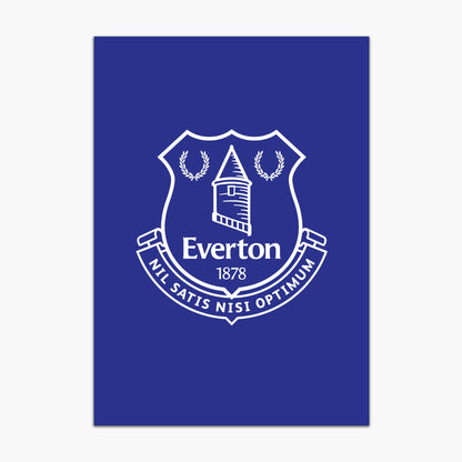 Everton FC Poster - Everton Crest Print Design Wall Art