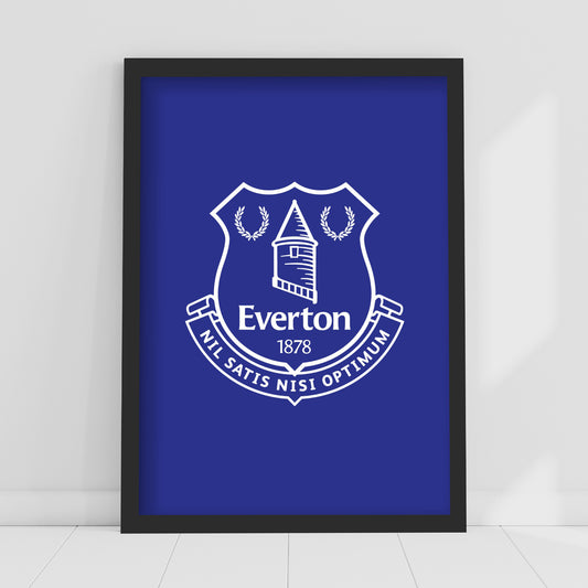 Everton FC Poster - Everton Crest Print Design Wall Art