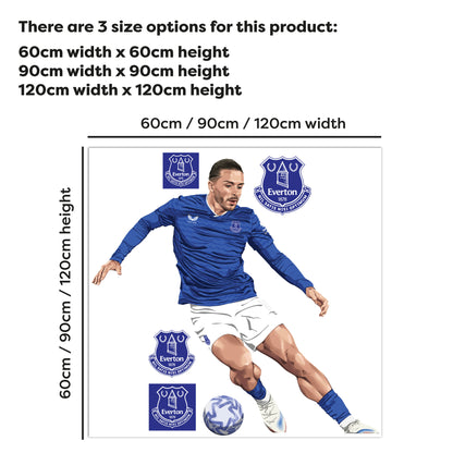 Everton Football Club - Grealish 25/26 Illustration Wall Sticker