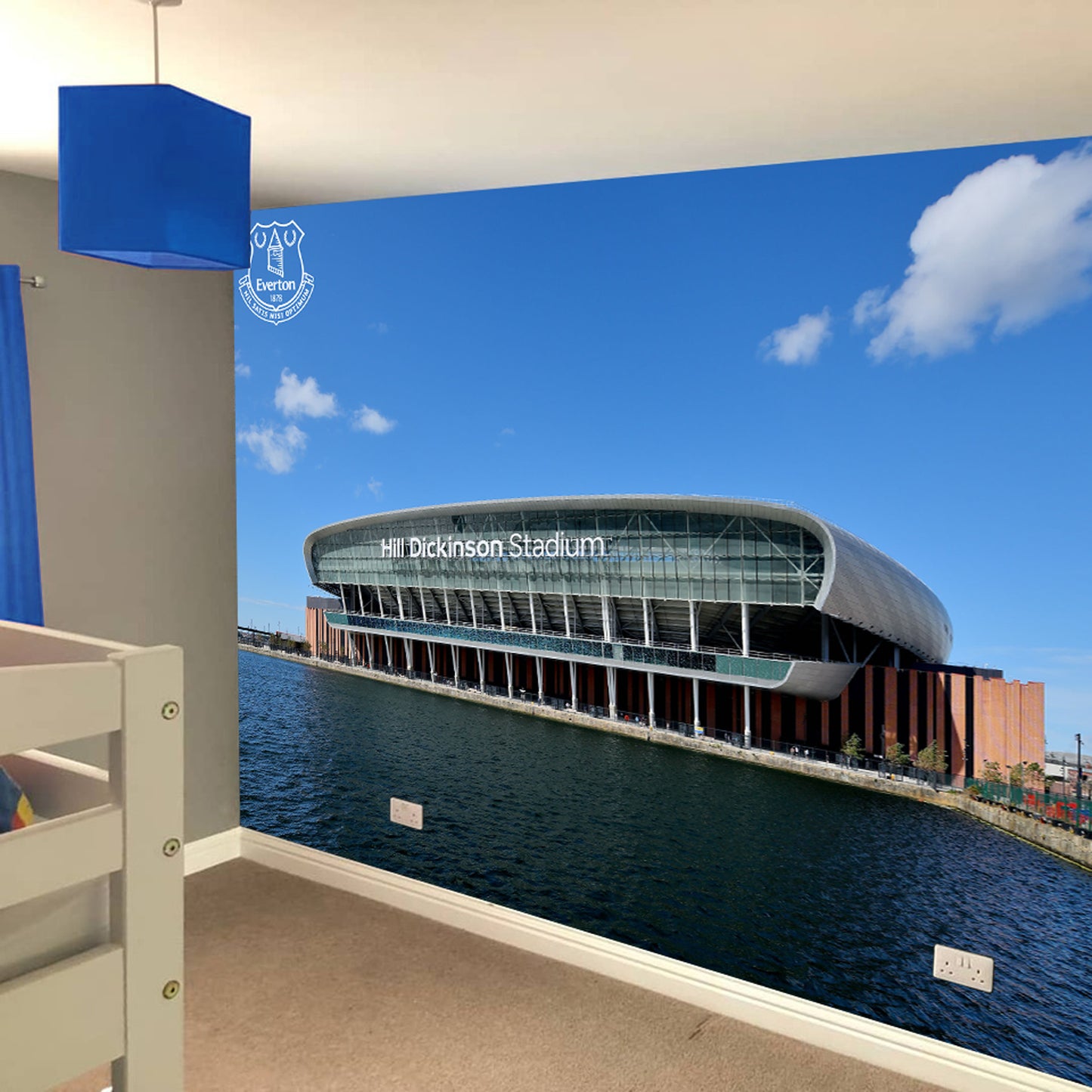 Everton FC - Hill Dickinson Stadium On The Water Full Wall Mural