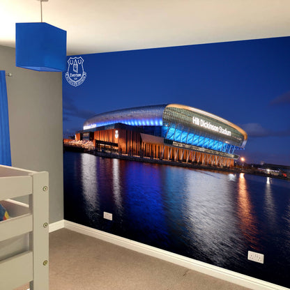 Everton FC - Hill Dickinson Stadium Outside Night Time Lights Full Wall Mural