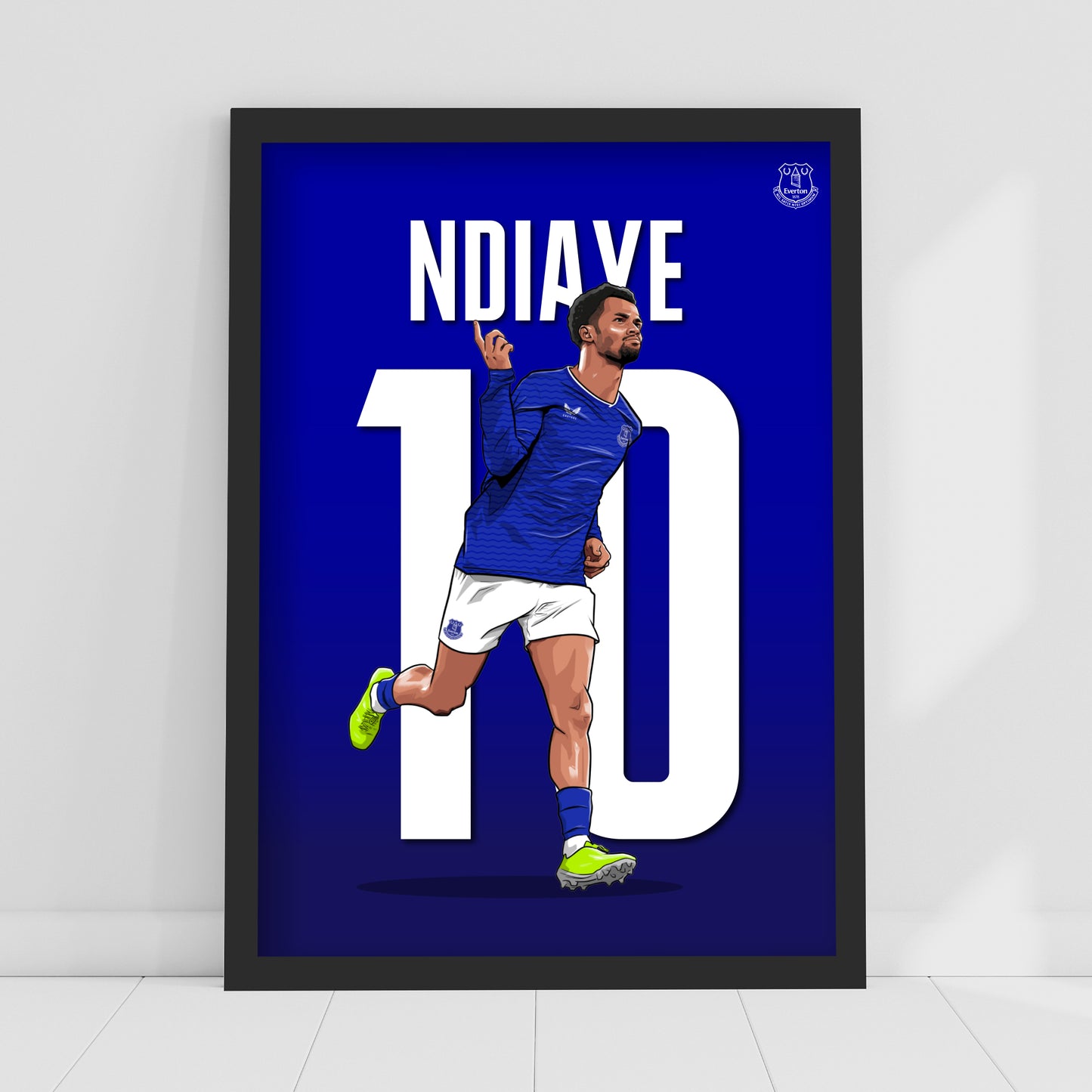 Everton FC Poster - Ndiaye 25/26 Illustration Print Design Football Wall Art