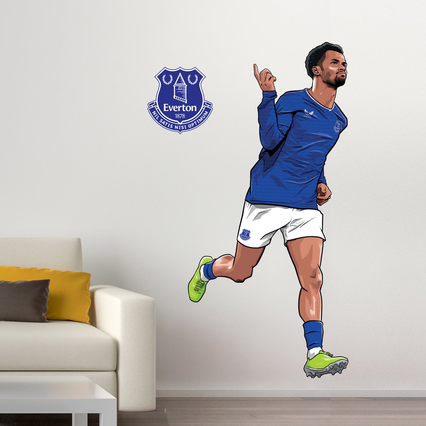 Everton Football Club - Ndiaye 25/26 Illustration Wall Sticker