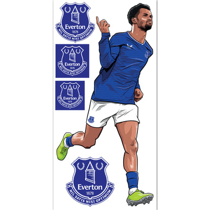 Everton Football Club - Ndiaye 25/26 Illustration Wall Sticker