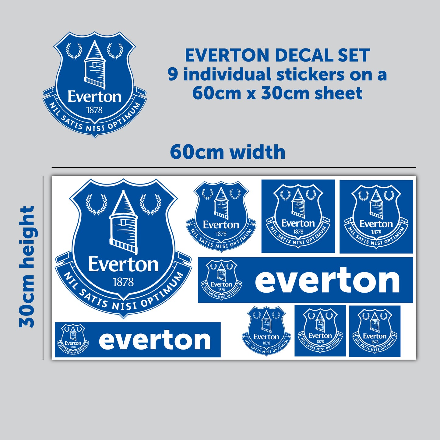 Everton Football Club - Decal Sticker Set