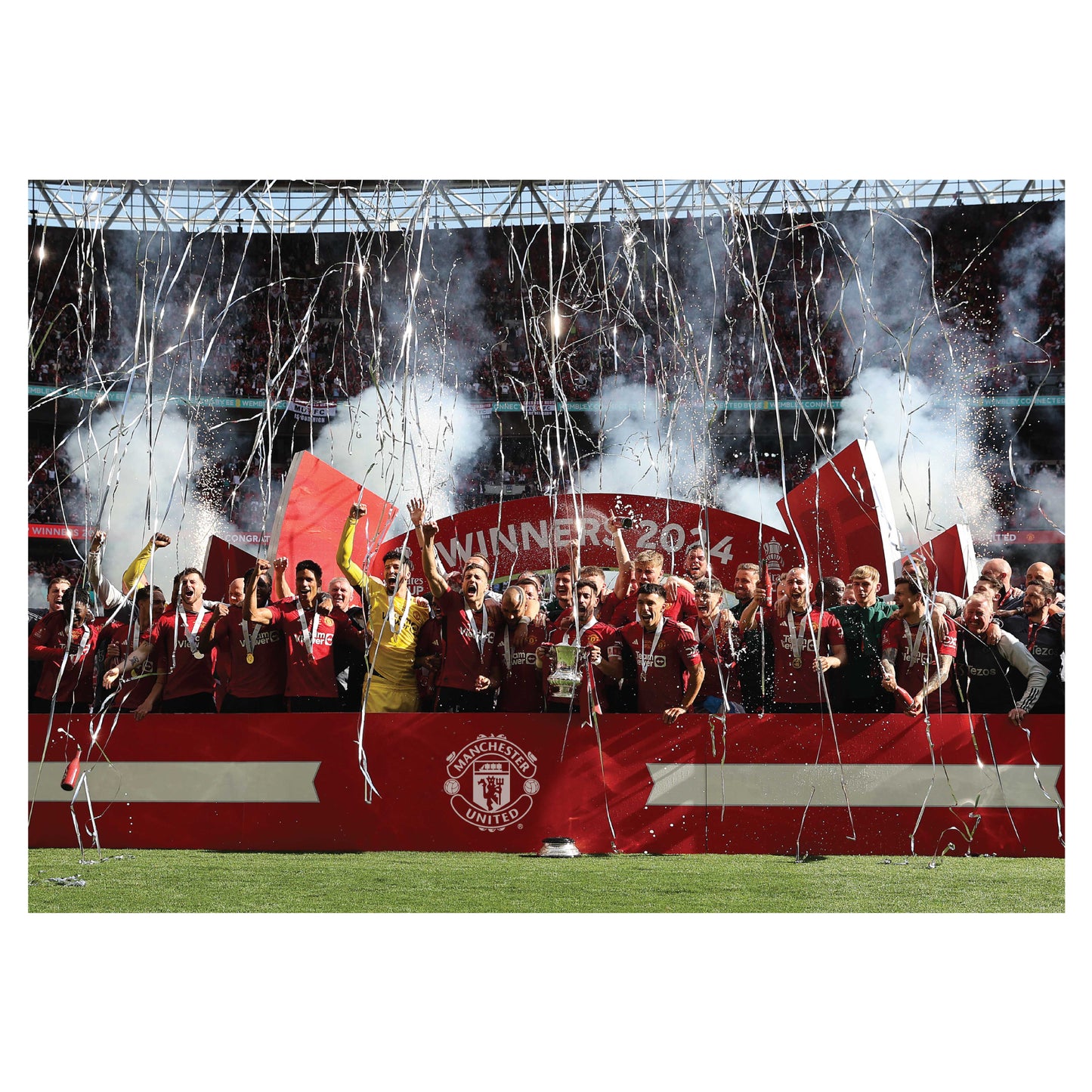 Manchester United FC Print - FA CUP WINNERS Poster Football Wall Art