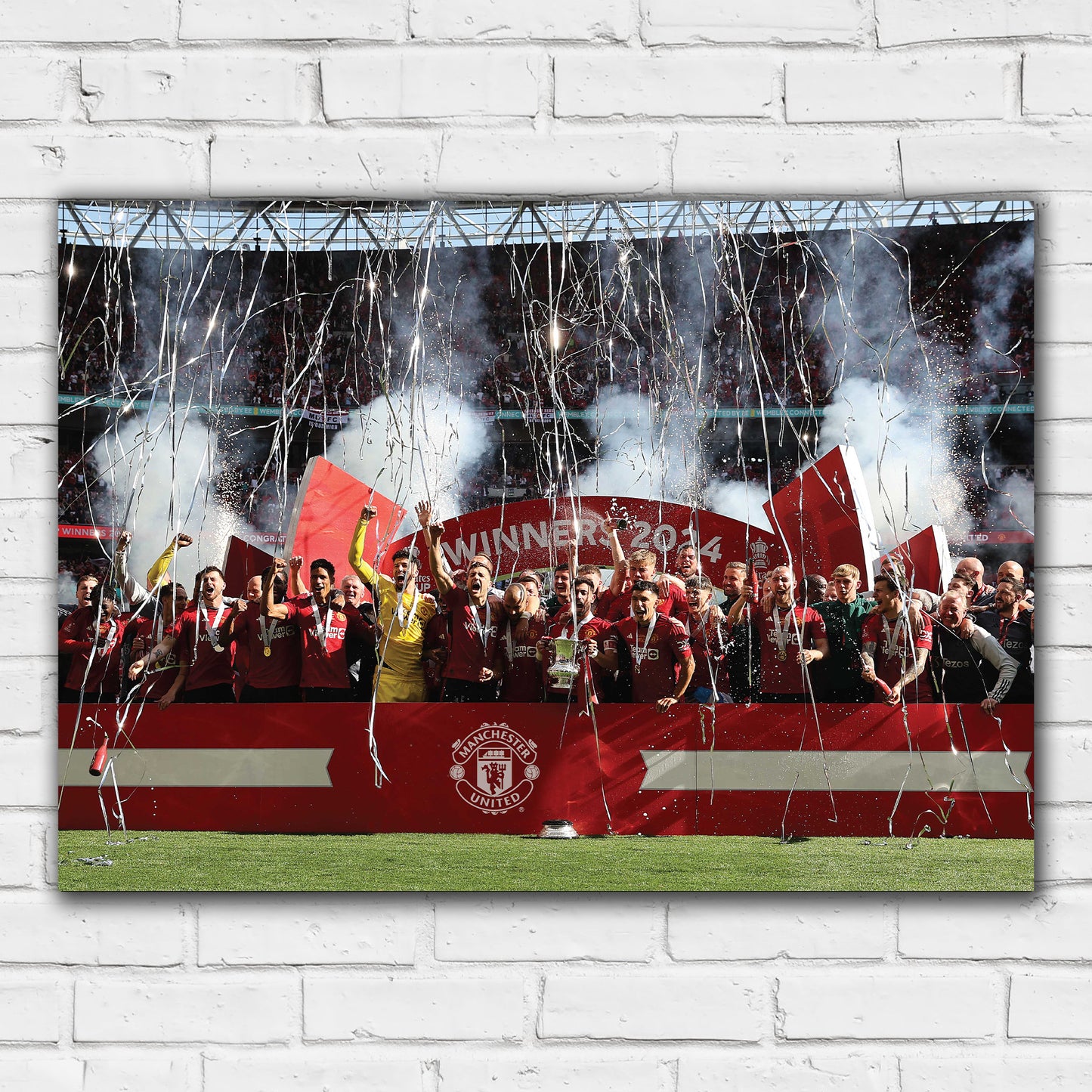 Manchester United FC Print - FA CUP WINNERS Poster Football Wall Art