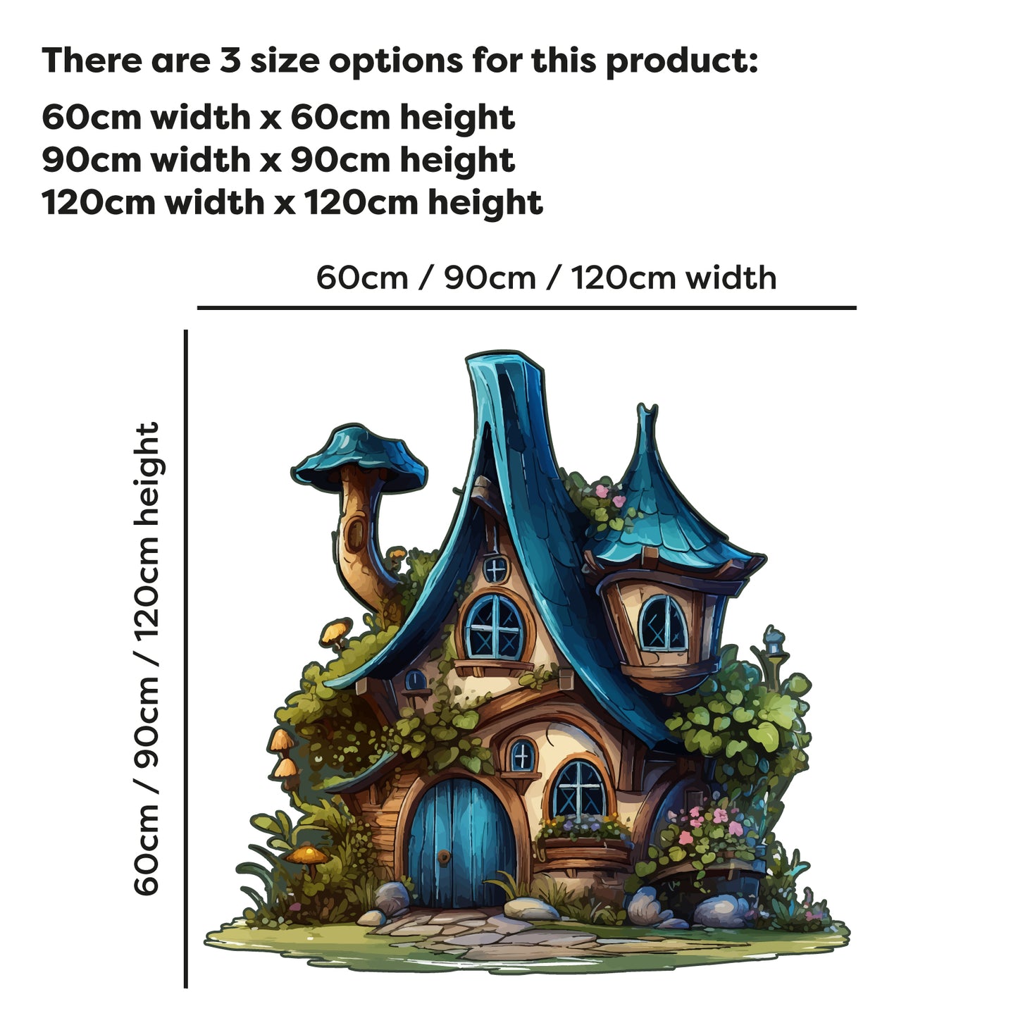 Fairy Wall Sticker - Cottage Decal Wall Art