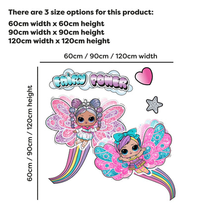 L.O.L Surprise! Wall Sticker - Fairies Fairy Power Wall Art