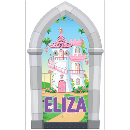 Archway Wall Sticker - Fairy Tale Land Girls Personalised Wall Art