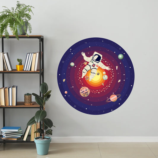 Space Wall Sticker - Falling into Space Decal Wall Art