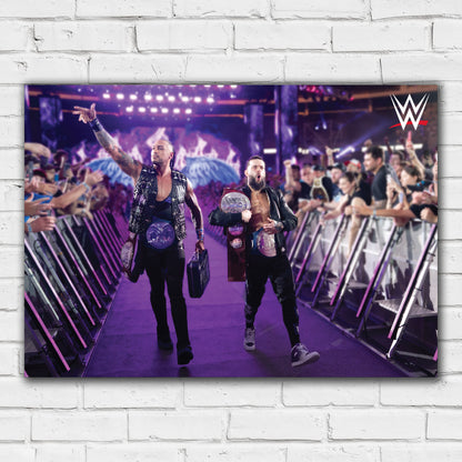 WWE Print - Finn Balor and Damian Priest Tag Team Champions Poster Wall Art