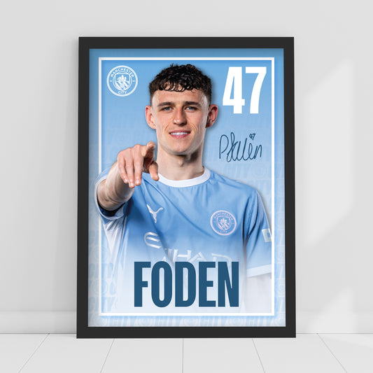 Manchester City Print - Foden Core 26/27 Player Poster