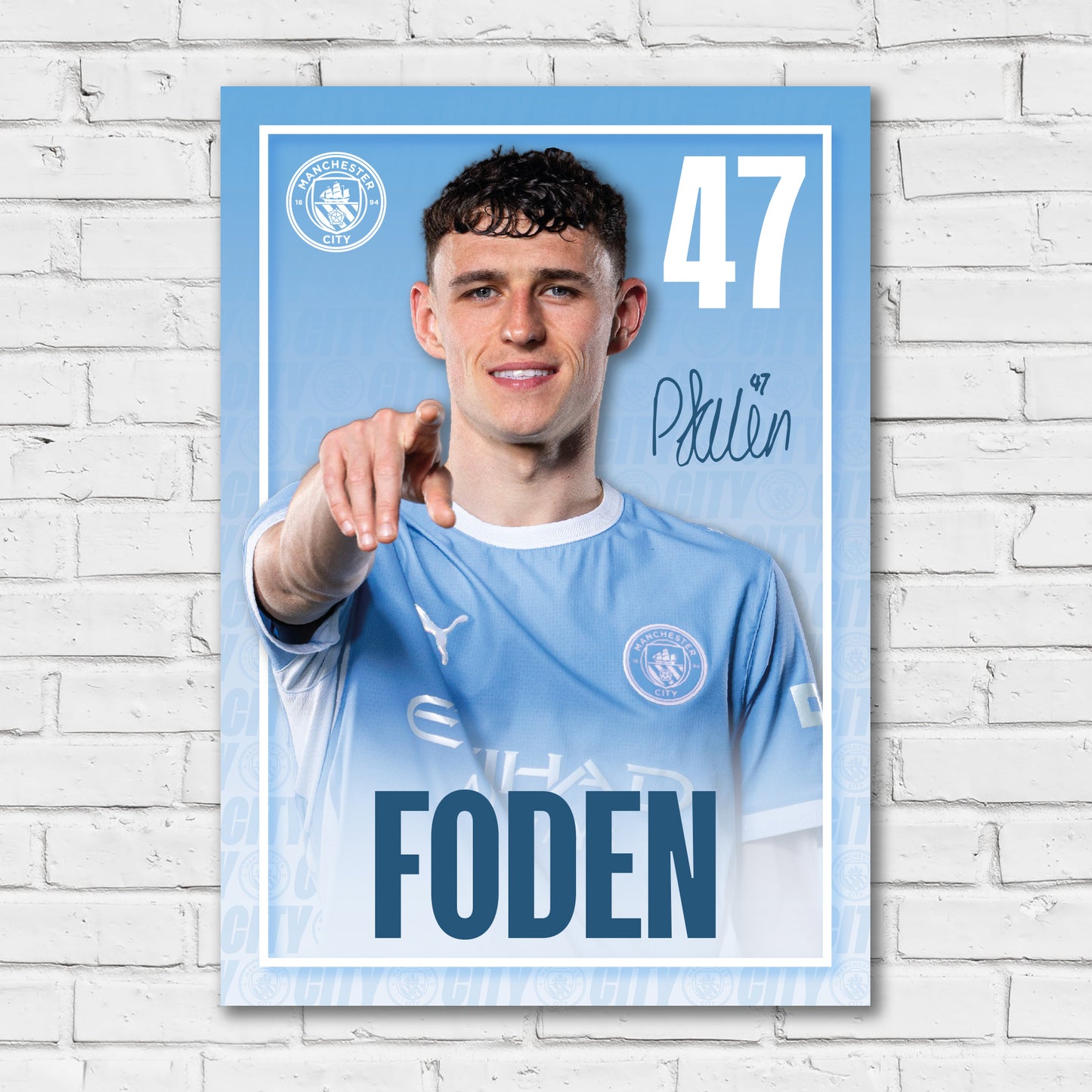 Manchester City Print - Foden Core 26/27 Player Poster