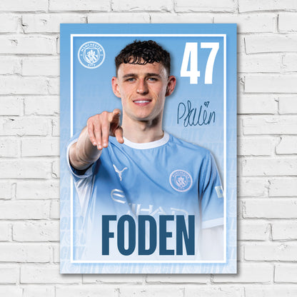 Manchester City Print - Foden Core 26/27 Player Poster
