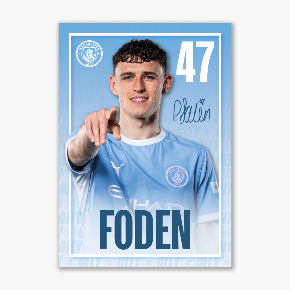 Manchester City Print - Foden Core 26/27 Player Poster