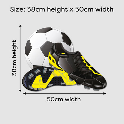 Football and Boots LED Backlit Wallpop