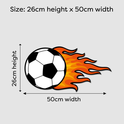 Football and Flames LED Backlit Wallpop