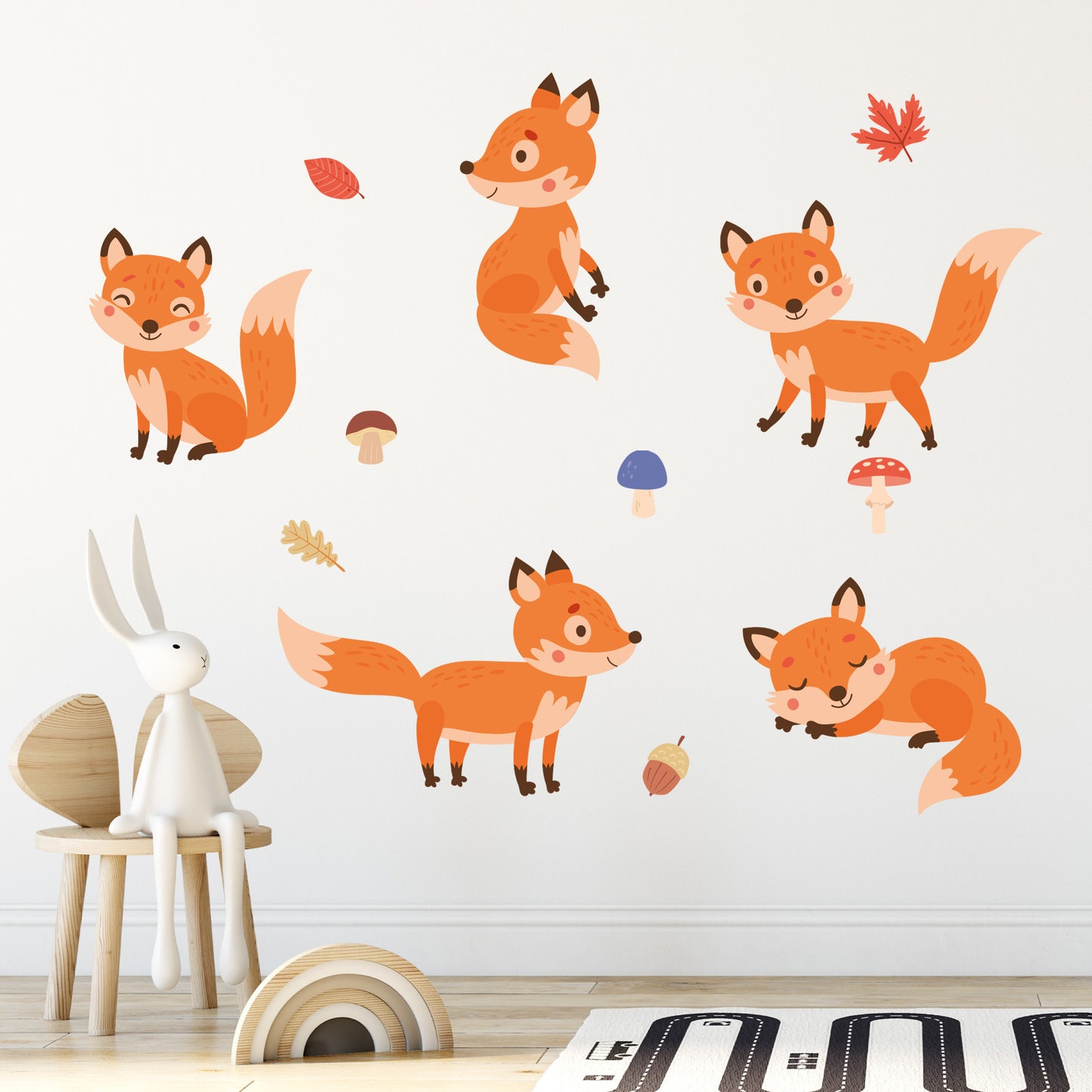 Animal Wall Sticker - Fox Decal Set Wall Sticker
