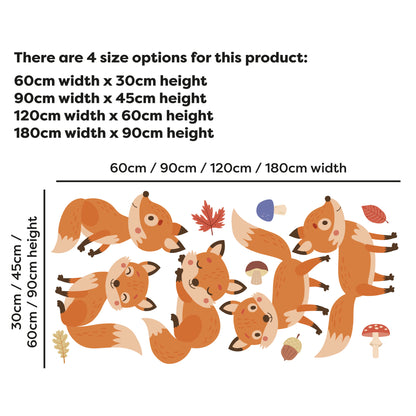 Animal Wall Sticker - Fox Decal Set Wall Sticker