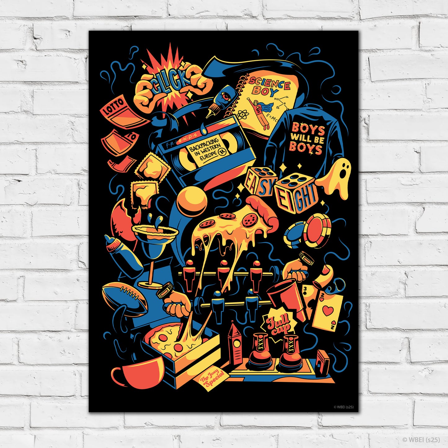 Friends Print – Boys Will Be Boys Logo Poster Wall Art