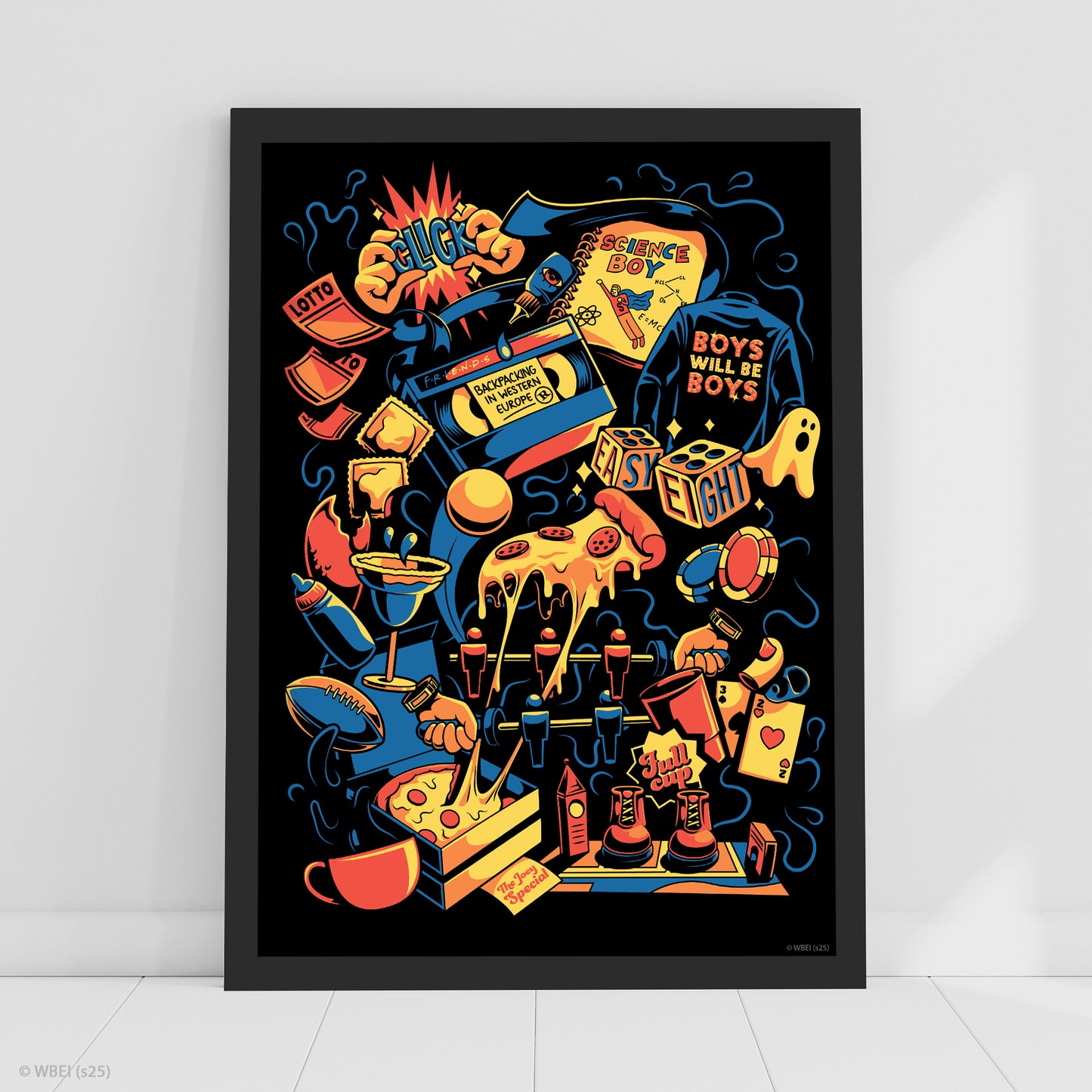 Friends Print – Boys Will Be Boys Logo Poster Wall Art