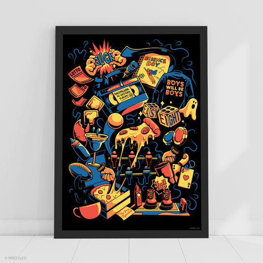 Friends Print – Boys Will Be Boys Logo Poster Wall Art