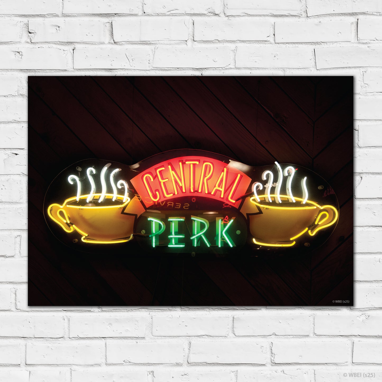 Friends Print – Central Perk Glowing Logo Poster Wall Art