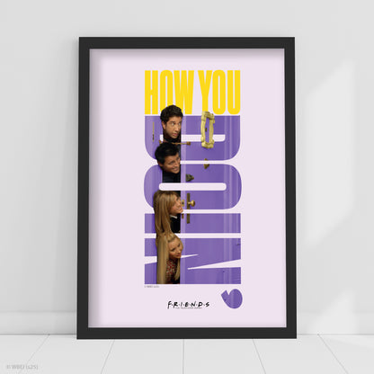Friends Print – How You Doin' Group Text Poster Wall Art