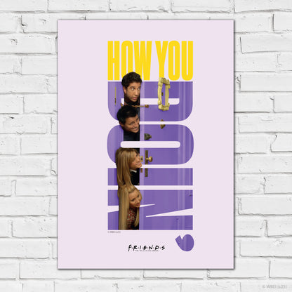 Friends Print – How You Doin' Group Text Poster Wall Art