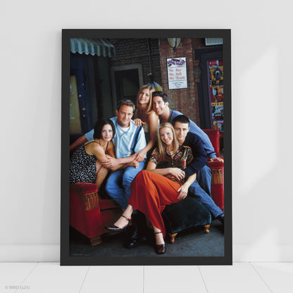 Friends Print – Outside Central Perk Group Sofa Photo Poster Wall Art