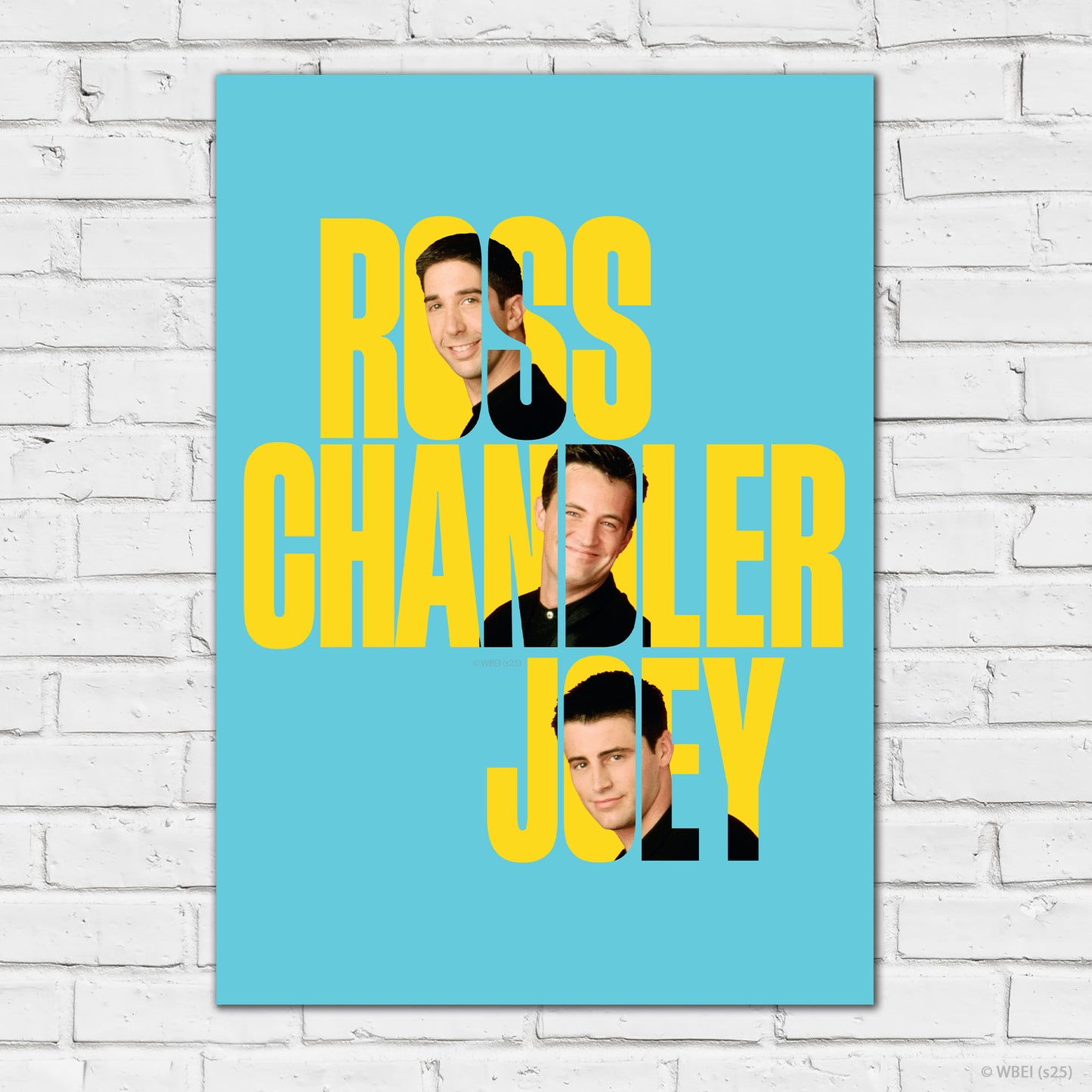Friends Print – Ross Chandler And Joey Text Poster Wall Art