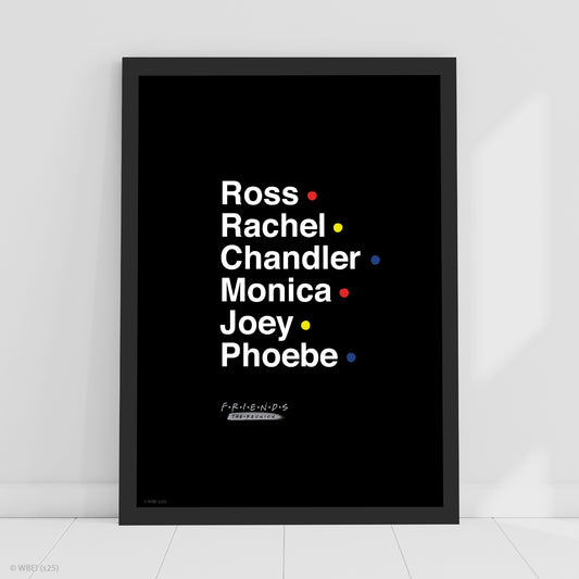 Friends Print – The Reunion Names Poster Wall Art