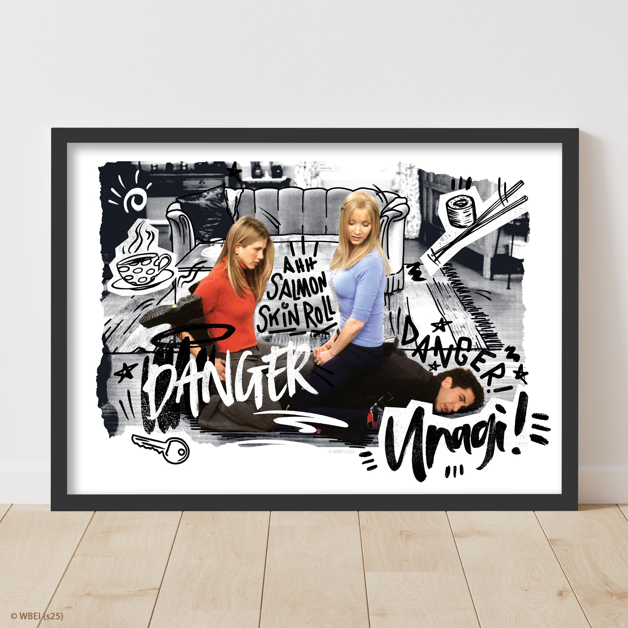 Friends Print – Unagi Doodle Poster Wall Art – www.themed.co.uk