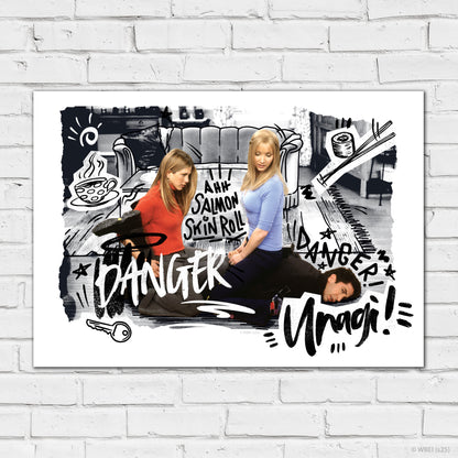 Friends Print – Unagi Doodle Poster Wall Art