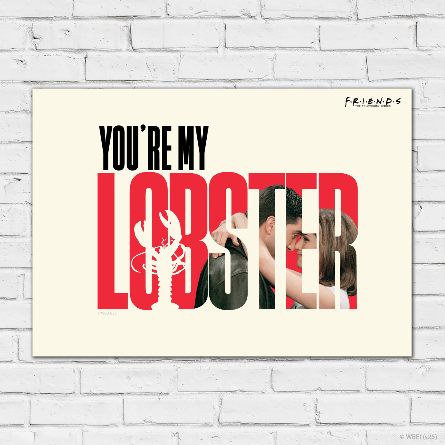 Friends Print – You're My Lobster Text Quote Poster Wall Art