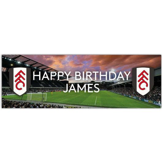 Fulham Birthday - Personalised Football Banner Wall Sticker