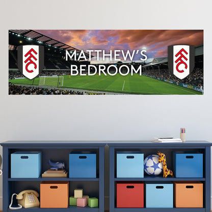 Fulham Birthday - Personalised Football Banner Wall Sticker
