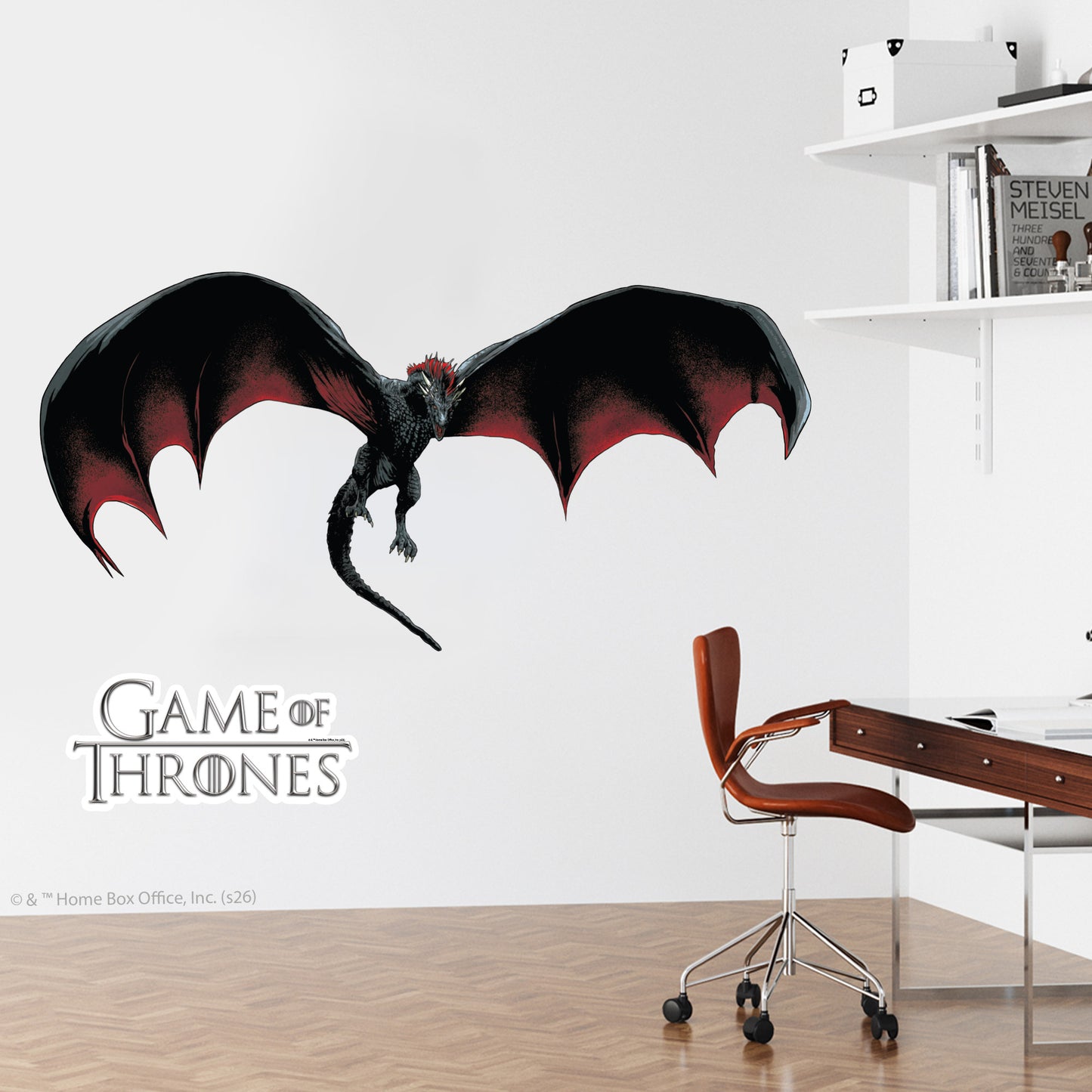 Game of Thrones™ Wall Sticker - Drogon Flying Decal Wall Art