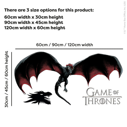 Game of Thrones™ Wall Sticker - Drogon Flying Decal Wall Art