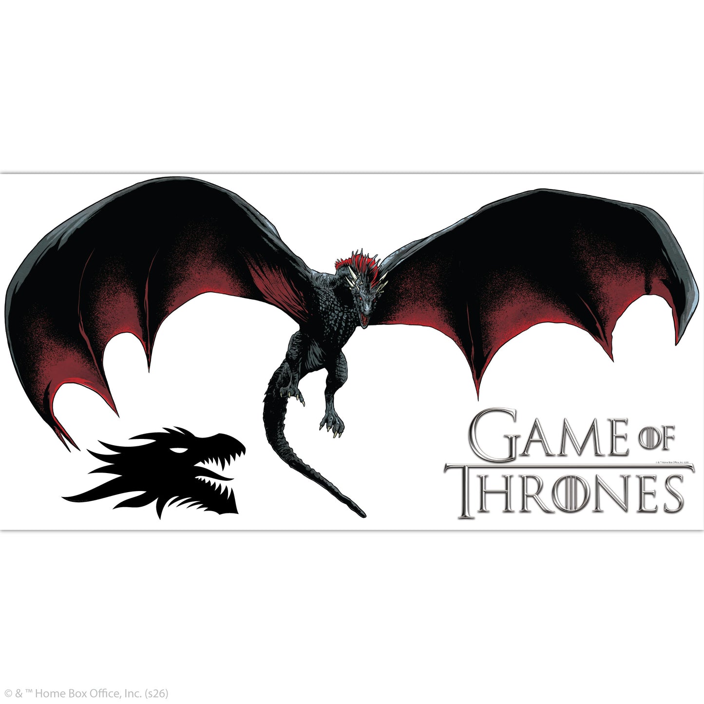 Game of Thrones™ Wall Sticker - Drogon Flying Decal Wall Art