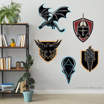 Game of Thrones™ Wall Sticker - House Crests Decal Set Wall Art
