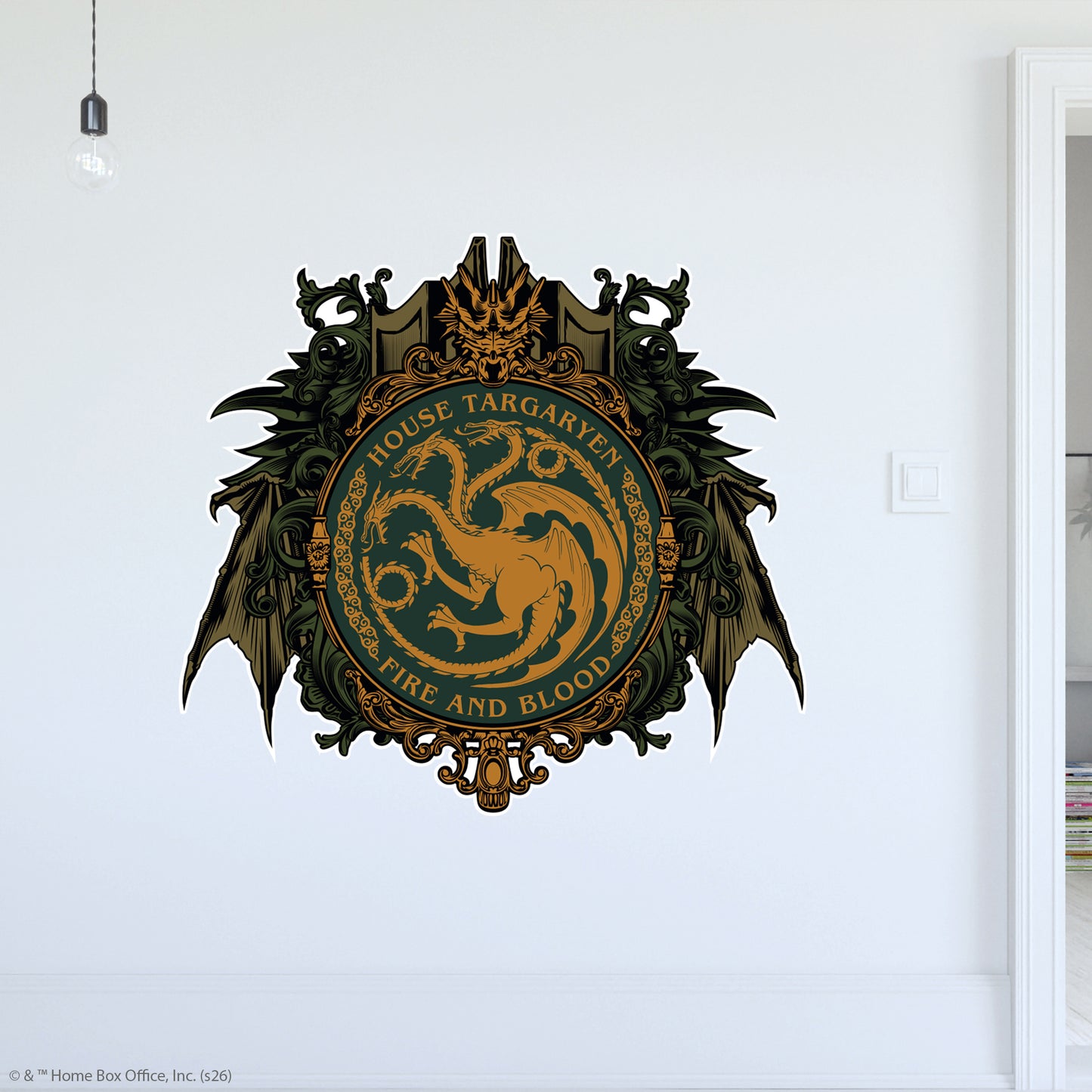 Game of Thrones™ Wall Sticker - House Targaryen Green Crest Decal Wall Art