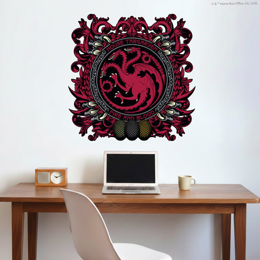 Game of Thrones™ Wall Sticker - House Targaryen Red Crest Decal Wall Art