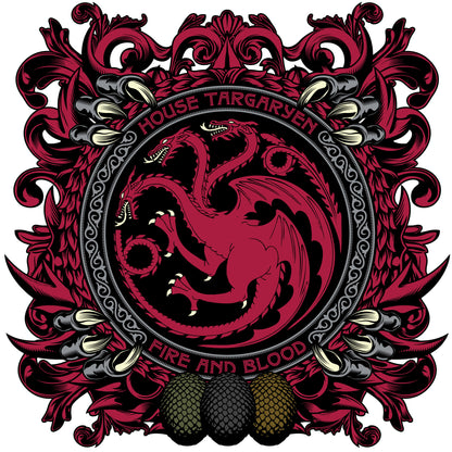 Game of Thrones™ Wall Sticker - House Targaryen Red Crest Decal Wall Art